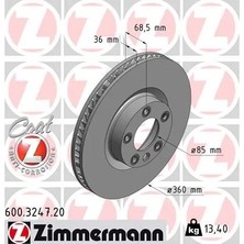 Zimmermann Fren Diski Ön Sol Cayenne Touareg 3.0 V6 Tdı 0986479B12-DF6697S