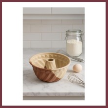 Storeşahin Silikon Kek Kalıbı Büyük Krem Renk Yuvarlak 24 cm SHN0720