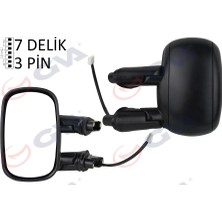 GVA Diş Dikiz Aynası Sol Elektrikli Astarlı Fiat Doblo 2000-2010 Konveks 3 Fiş