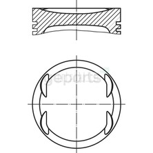 FEDERAL Piston+Segman 301 C - Elysee 2012 75 mm 72PS (3 Adet)
