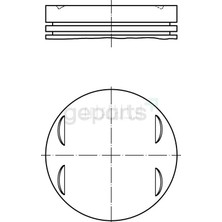FEDERAL Piston+Segman E39-E46-E60-X3 E83 2000-2010 84.50 mm Vonoslu (6 Adet)