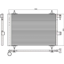 Oris Klima Kondenseri 406-607-XSARA 99 560X361X16 Oto. - Mek.