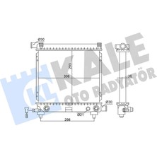 KALE RADYATÖR Motor Su Radyatoru Mercedes M111 W124 S124 Klımasız