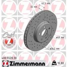 Zimmermann Fren Diski On Mercedes W205 S205 C205 A205 W213 S213 C238