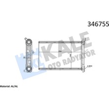 KALE RADYATÖR Kalorifer Radyatoru Bmw E87 E90 F26 F25 E84 E92 E91 E81