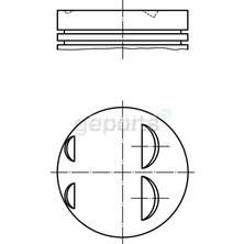 FEDERAL Segman E34-E36 1991-1992 1.5*1.75*.3 80.50 mm (4 Adet)