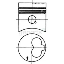 FEDERAL Piston+Segman GOLF1-GOLF2-A80 1978-1991 24 Ø (76,5 Mm) (4 Adet)