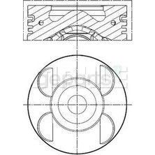 FEDERAL Piston+Segman SPRT.309,311,315,318.CDI - Vıto.cdı - Viano.cdı 06 +& 88.50 mm (4 Adet)