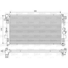 Valeo Motor Su Radyatoru Mercedes Vıto OM642 OM646 OM651 W639