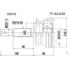 BSG Aks Kafası Dis Rav4 (A3, A4) 2006-2018 Otomatik Vites, Cvt