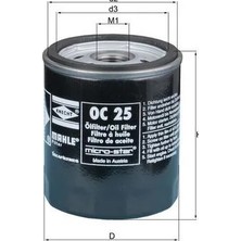 Mahle Yag Filtresi Bmw M10 M20 S14 E21 E30 E12 E28