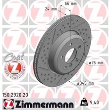Zimmermann Fren Diski Arka Bmw F22 F23 F30 F31 F34 F32 F33 F36 M Performance (2 Adet)