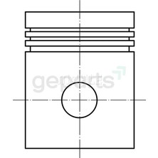 FEDERAL Piston+Segman Doğan Kartal ŞAHİN-1600/ M 131/DOGAN / Sahın / Kartal 1987 85 mm :0.60 (4 Adet)