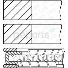 FEDERAL Segman Mondeo 1993-1999 Olcu : 1,5 x 1,75 x 3,0 Std (4 Adet)