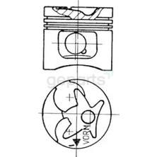 FEDERAL Piston+Segman W124-201 1984-1994 87.50 mm 26 Pım Sekmanlı
