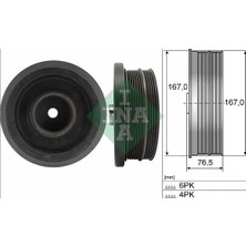 Ina Krank Kasnagı Bmw M47N E87 E46 E90 E91 E60 E61 E83