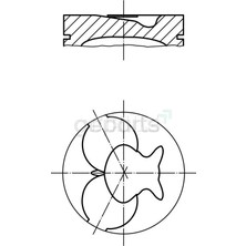 FEDERAL Piston+Segman W124-201 1985-1995 87.50 mm 28 Pım Sekmanlı