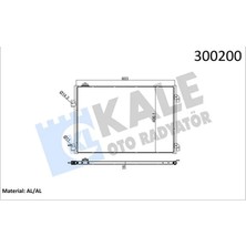 KALE RADYATÖR Klima Kondenseri Clio Symbol 1.5 Dcı 2004 Mek 658X411X16