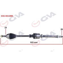 GVA Komple Aks Sağ Megane 2 1.4/1.6 16V-1.5 Dci 2002-2008 915MM