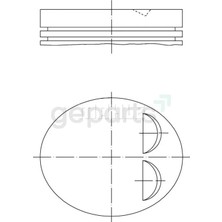 FEDERAL Piston+Segman Corsa B - C 1996 72.5 mm Euro4 (4 Adet)