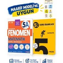 Fenomen 5. Sınıf Maarif Modeline Uygun Matematik Soru Bankası Seti (2 Kitap) + Motivasyon Seti Hediyeli