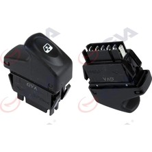 GVA Cam Açma Anahtari Sol Megane 1 - Clio 2 - Kangoo 1998-2005 6 Fiş - Tekli