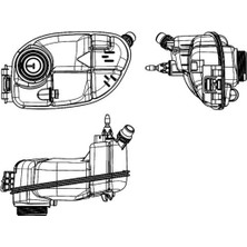 Mahle Radyator Yedek Su Deposu Mercedes W176 W246 C117 X117 X156
