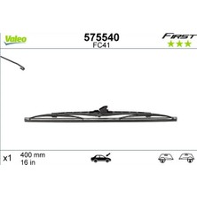 Valeo Arka Silecek Süpürgesi 400MM Normal Tip Fırst Üniversal