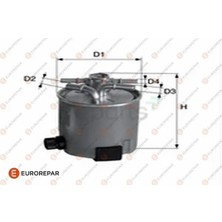Eurorepar Yakit Filtresi Qashqai 2007-2013 Xtraıl 2007-2013 Kaleos 2008-2013 2007-2013 Mazot Filtresi