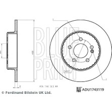 Blue Print Fren Diski Arka Mercedes C - Class W205 S205 C205 A205