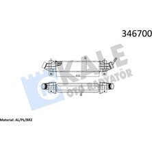KALE RADYATÖR Turbo Radyatörü Ford Mondeo 2001 2.0 Tdci