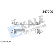 KALE RADYATÖR Turbosarj Radyatoru Mercedes M271 OM646 W204 S204 W212