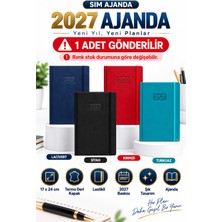 Sim 2027 Termo Deri Lastikli Ajanda 17 × 24 cm