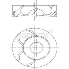 FEDERAL Piston+Segman Doblo 2002-2006 82 Mm:0,80 (Jtd) (4 Adet)