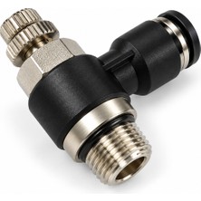 Expflex 1/4-06 Piston Üstü Çevirmeli Kısma Dirsek Pnömatik Bağlantı