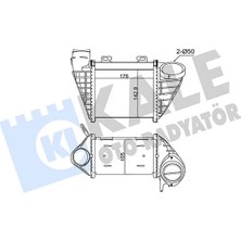 KALE RADYATÖR Intercooler Volkswagen Golf 3 - Golf 4 - Vento 1.9 Tdı 1993-1997