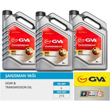 GVA Şanzıman Yağı 90W Apı Gl-4 3 Lt (6 Adet)