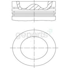 FEDERAL Piston+Segman Combo E Crossland x Grandland x 3008 301 17- 75 mm 99-120PS (4 Adet)