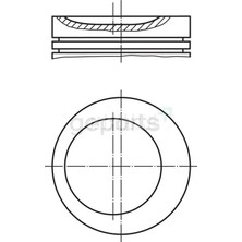 FEDERAL Piston+Segman E30 1987-1991 84.00 mm ( 84 5 122 ) (4 Adet)