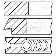 FEDERAL Segman E36-E39 1995-1999 1.5*1.5*2 80.50 mm (4 Adet)