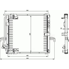 Oris Klima Kondenseri Bmw 3serisi E36 1990 483X468X20 Oto. - Mek.