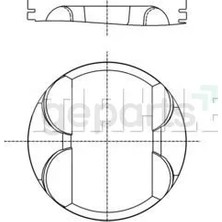 FEDERAL Piston+Segman E36-E39-E46 1995-1999 80.50 mm Vonoslu