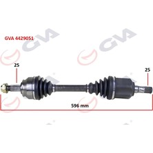 GVA Komple Aks Sol Doblo 1.6 Mjt Otomatik Vites / Manuel Vites 2010 596MM