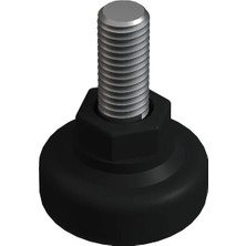 CATEKSSS M8X35 Anahtar Başlı Bingo Ayak, Pingo Ayak, Çap:34 mm Siyah - 20’li Paket