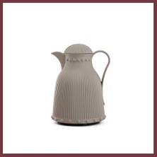 Storeşahin 1 Lt Isı Yalıtımlı Çay ve Soğuk Su Termosu Soft Gri (12 Saat Sıcak Tutar& Içi Camdır) SHN0720