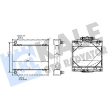 KALE RADYATÖR Ilave Su Radyatoru Sag Bmw N20 N55 N57 F07 F10 F11 F18 F06 F12 F13 F01 F02