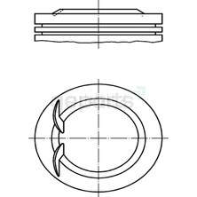 FEDERAL Piston+Segman Corsa B Astra F - G Tıgra A 1994-2000 77.6 mm (4 Adet)