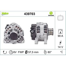 Valeo Alternatör Şarj Dinamosu 14V 90A Peugeot Bipper - Citroen Nemo 2008 1.4 Hdı