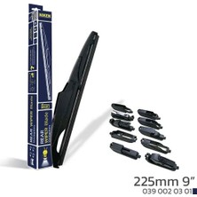 Niken Nıken 225MM 9 10 Aparatlı Arka Silecek Süpürgesi