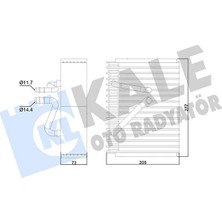 KALE RADYATÖR Evaporatör Opel Vectra B All 1999-1995-2002